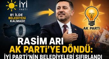 Rasim Arı AK Parti’ye Döndü: İYİ Parti’nin Belediyeleri Sıfırlandı