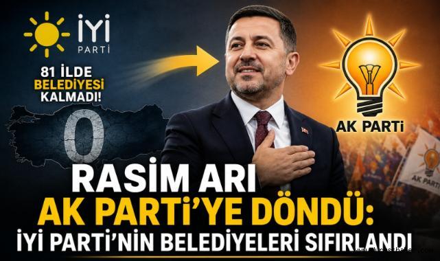 Rasim Arı AK Parti’ye Döndü: İYİ Parti’nin Belediyeleri Sıfırlandı