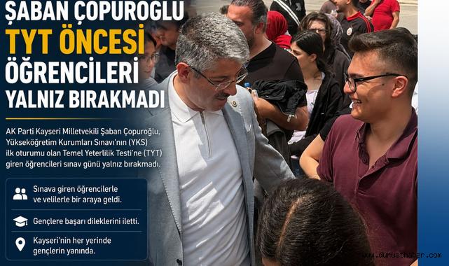 Şaban Çopuroğlu TYT Öncesi Öğrencileri Yalnız Bırakmadı