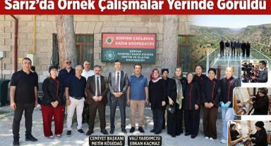 Sarız’da Örnek Çalışmalar Yerinde Görüldü