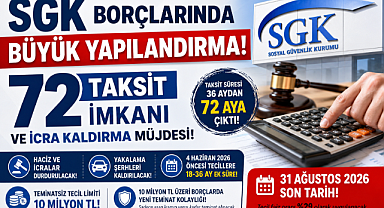 SGK Borçlarında Büyük Yapılandırma: 72 Taksit İmkanı ve İcra Kaldırma Müjdesi