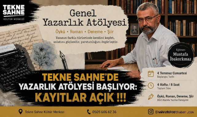 Tekne Sahne’de Yazarlık Atölyesi Başlıyor: Kayıtlar Açık !!!