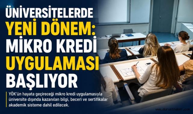 Üniversitelerde Yeni Dönem: Mikro Kredi Uygulaması Başlıyor