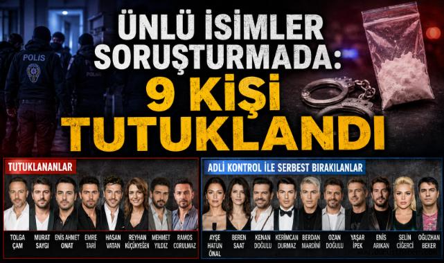 Ünlü İsimler Soruşturmada: 9 Kişi Tutuklandı