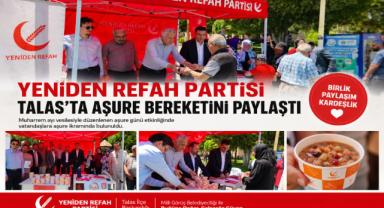 Yeniden Refah Partisi Talas’ta Aşure Bereketini Paylaştı