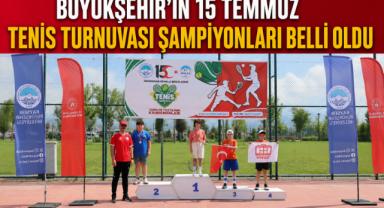 15 Temmuz Tenis Turnuvası'nda Şampiyonlar Belli Oldu