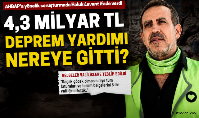 AHBAP'a kaç para bağış geldi? Haluk Levent ilk kez açıkladı