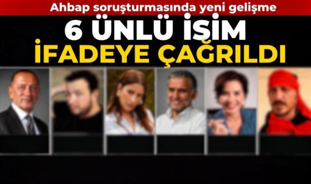 Ahbap Derneği Soruşturmasında 6 Ünlü İsim İfadeye Çağrıldı