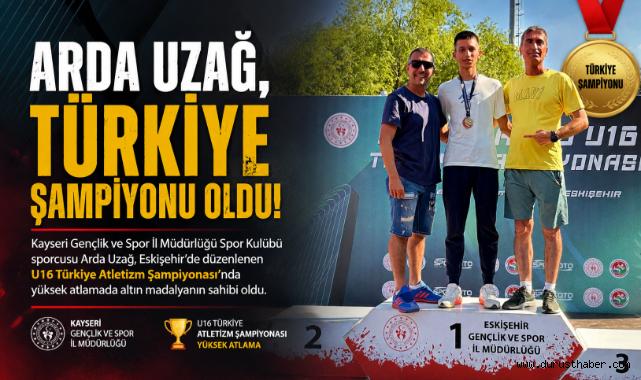 Arda Uzağ, Türkiye Şampiyonu Oldu