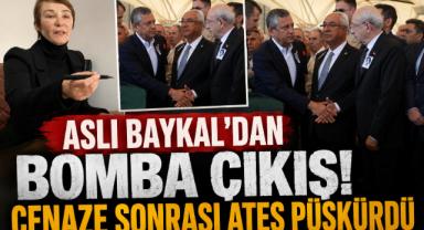 Aslı Baykal’dan Bomba Çıkış! Cenaze Sonrası Ateş Püskürdü