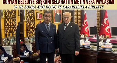Başkan Metin'den 30 Yıllık Bahçeli Paylaşımı