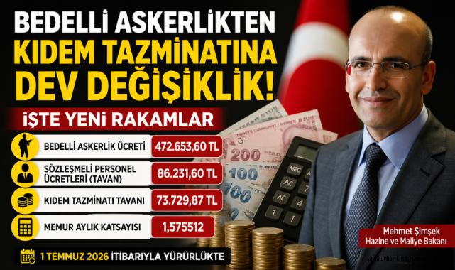 Bedelli Askerlikten Kıdem Tazminatına Dev Değişiklik! İşte Yeni Rakamlar