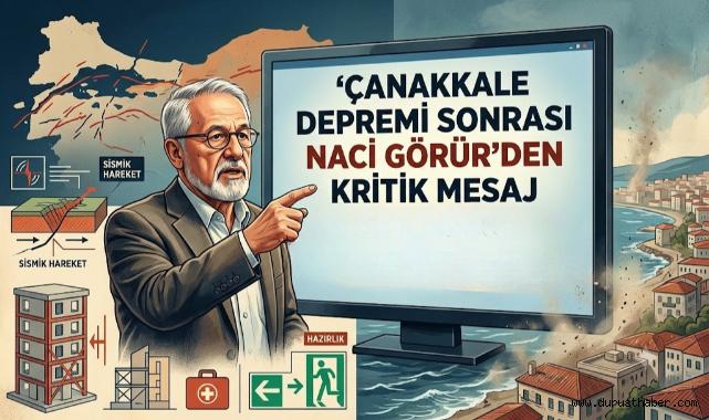 Çanakkale depremi sonrası Naci Görür’den kritik mesaj