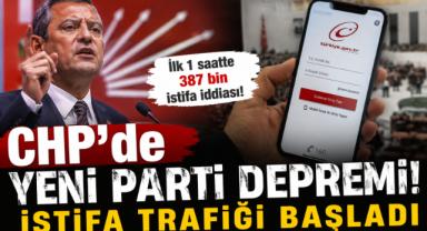 CHP'de Yeni Parti Depremi! İstifa Trafiği Başladı