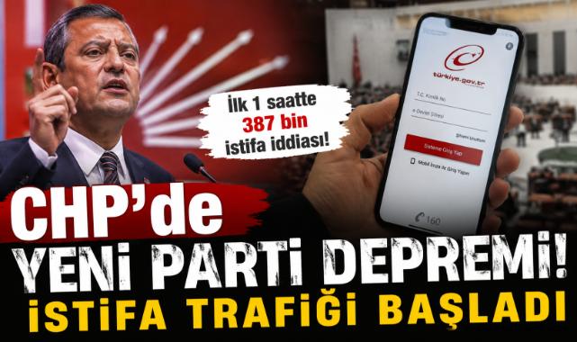 CHP'de Yeni Parti Depremi! İstifa Trafiği Başladı