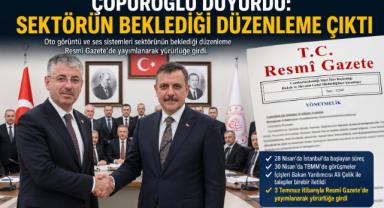 Çopuroğlu Duyurdu: Sektörün Beklediği Düzenleme Çıktı