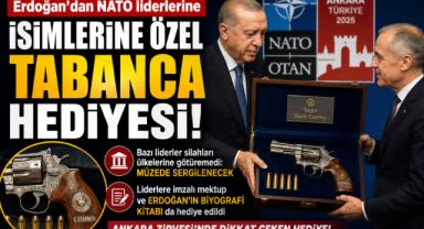 Cumhurbaşkanı Recep Tayyip Erdoğan'dan NATO Liderlerine İsimlerine Özel Tabanca Hediyesi