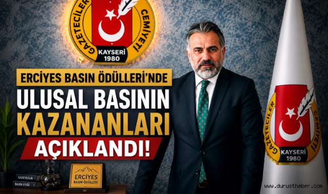 Erciyes Basın Ödülleri'nde Ulusal Basın Ödülleri Sahiplerini Buldu