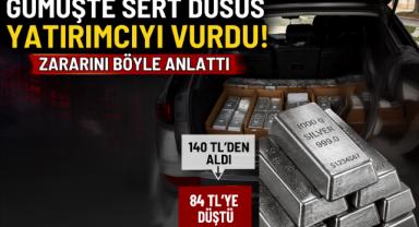 Gümüşte sert düşüş yatırımcıyı vurdu! Zararını böyle anlattı