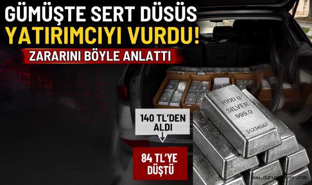 Gümüşte sert düşüş yatırımcıyı vurdu! Zararını böyle anlattı
