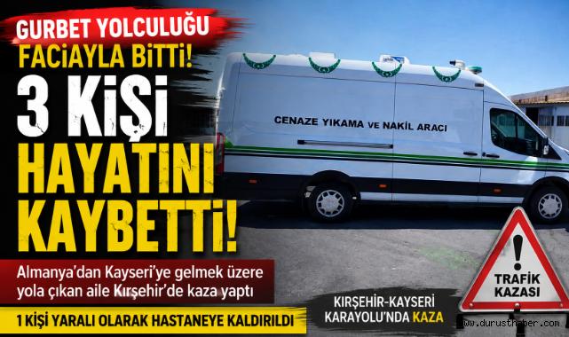 Gurbet Yolculuğu Faciayla Bitti! 3 Kişi Hayatını Kaybetti