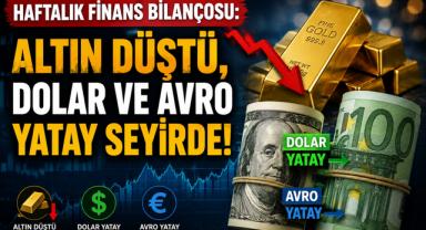 Haftalık Finans Bilançosu: Altın Düştü, Dolar ve Avro Yatay Seyirde!