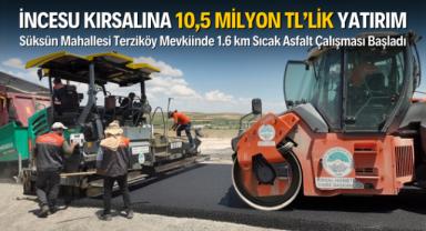 İncesu kırsalına 10,5 milyon TL’lik asfalt yatırımı