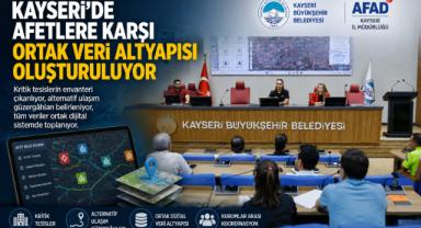 Kayseri Afetlere Ortak Dijital Veri Sistemi Kuruyor