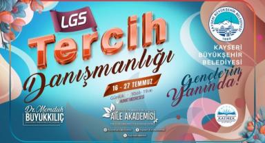 Kayseri Büyükşehir Belediyesi'nden LGS'ye Giren Öğrencilere Ücretsiz Tercih Desteği