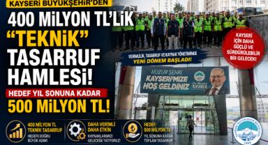 Kayseri Büyükşehir'den 400 Milyon TL'lik 