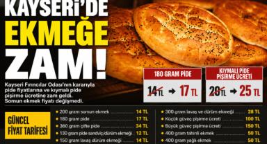 Kayseri'de Ekmeğe Zam! Yeni Tarife Yürürlükte