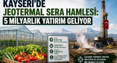 Kayseri’de Jeotermal Sera Hamlesi: 5 Milyarlık Yatırım Geliyor