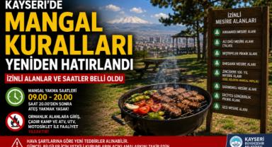 Kayseri'de Mangal Kuralları Yeniden Hatırlandı