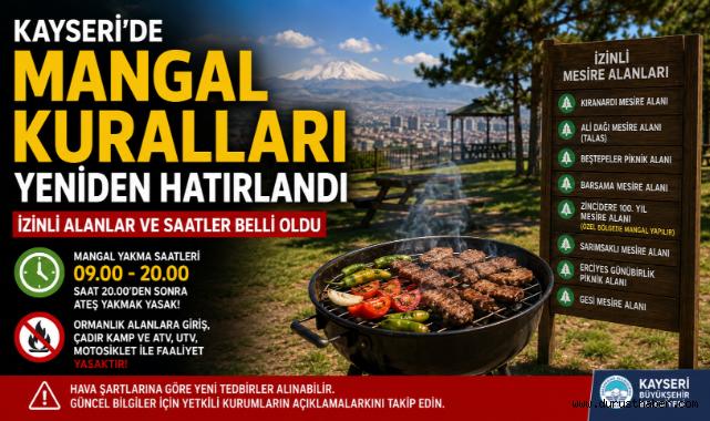 Kayseri'de Mangal Kuralları Yeniden Hatırlandı