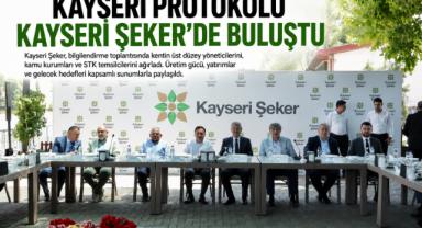 Kayseri Protokolü, Şeker'in Gelecek Vizyonunu Dinledi
