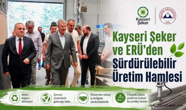 Kayseri Şeker ile Erciyes Üniversitesi'nden Yeni İş Birliği