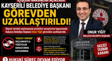 Kayserili Belediye Başkanı Görevden Uzaklaştırıldı