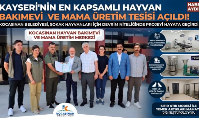 Kocasinan Hayvan Bakımevi’ne çalışma ruhsatı