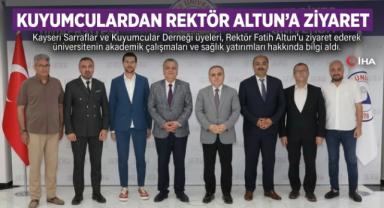 Kuyumculardan Rektör Altun’a ziyaret