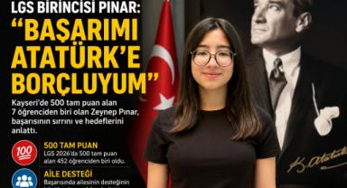 LGS Birincisi: Başarımı Atatürk’e Borçluyum