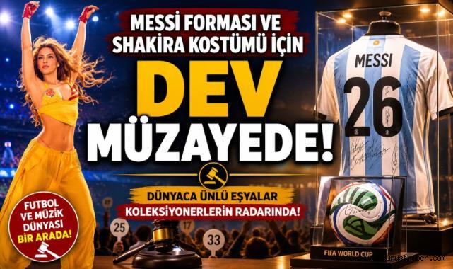 Messi forması ve Shakira kostümü için dev müzayede