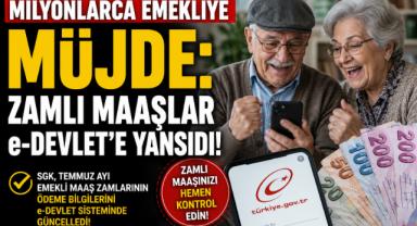 Milyonlarca Emekliye Müjde: Zamlı Maaşlar e-Devlet’e Yansıdı!