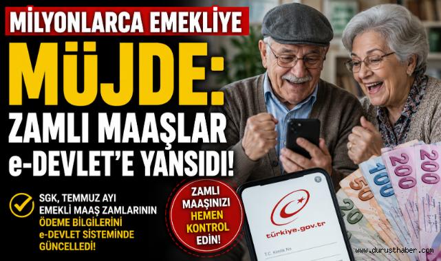 Milyonlarca Emekliye Müjde: Zamlı Maaşlar e-Devlet’e Yansıdı!