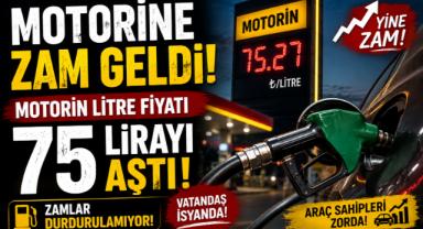 Motorine Zam Geldi! Motorin Litre Fiyatı 75 Lirayı Aştı