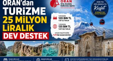 ORAN'dan Turizme 25 Milyon Liralık Dev Destek