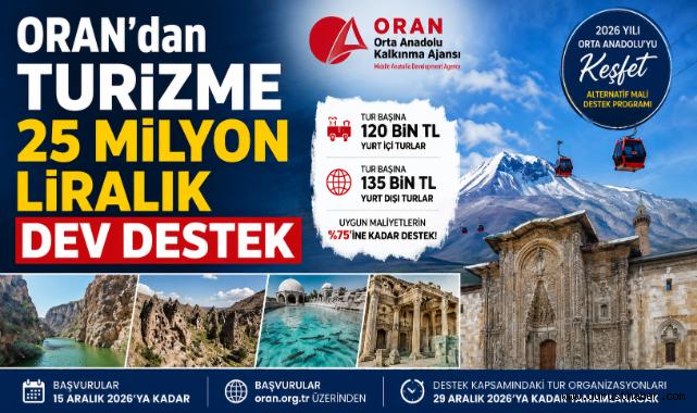 ORAN'dan Turizme 25 Milyon Liralık Dev Destek