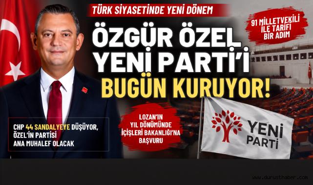 Özgür Özel yeni partiyi bugün resmen kuruyor