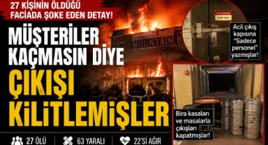 Pub faciasında şok ihmal! Çıkış kapısını kilitlemişler