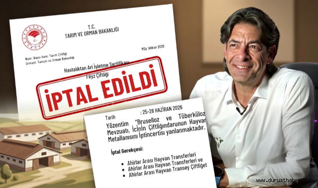 Sencer Solakoğlu'nun Çiftliğinin Ari İşletme Sertifikası İptal Edildi