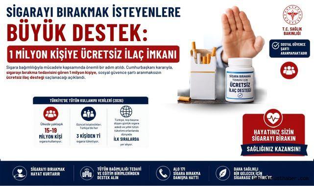 Sigarayı Bırakmak İsteyenlere Büyük Destek: 1 Milyon Kişiye Ücretsiz İlaç İmkanı